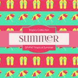 Tropical Summer Digital Paper DP4947 - Digital Paper Shop