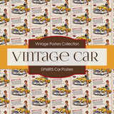 Car Posters Digital Paper DP6895 - Digital Paper Shop