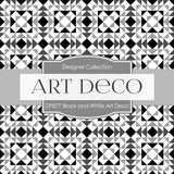 Black and White Art Deco Digital Paper DP877 - Digital Paper Shop
