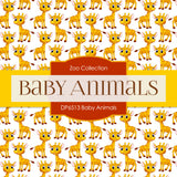 Baby Animals Digital Paper DP6513 - Digital Paper Shop