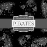 Black and White Pirates Digital Paper DP909 - Digital Paper Shop