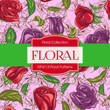 Floral Patterns Digital Paper DP4113 - Digital Paper Shop