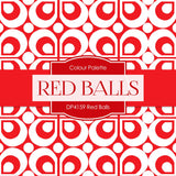 Red Balls Digital Paper DP4159 - Digital Paper Shop