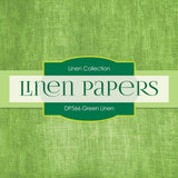 Green Linen Digital Paper DP566 - Digital Paper Shop