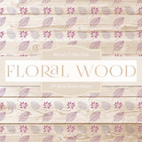 Floral Wood Digital Paper DP3818 - Digital Paper Shop