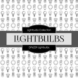 Lightbulbs Digital Paper DP6229A - Digital Paper Shop