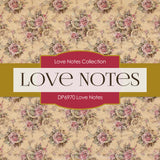 Love Notes Digital Paper DP6970 - Digital Paper Shop