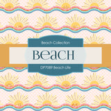 Beach Life Digital Paper DP7089 - Digital Paper Shop
