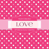 My Funny Valentine Digital Paper DP1046A - Digital Paper Shop