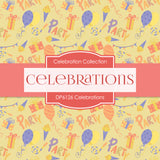 Celebrations Digital Paper DP6126A - Digital Paper Shop