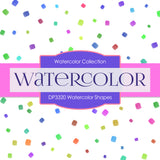 Watercolor Shapes Digital Paper DP3320 - Digital Paper Shop