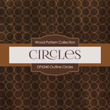 Outline Circles Digital Paper DP6340A - Digital Paper Shop