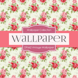 Vintage Wallpaper Digital Paper DP662 - Digital Paper Shop