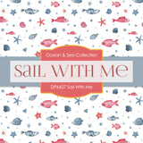 Sail With Me Digital Paper DP6427 - Digital Paper Shop