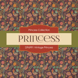 Vintage Princess Digital Paper DP6991 - Digital Paper Shop