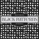 Black Patterns Digital Paper DP1005 - Digital Paper Shop - 4
