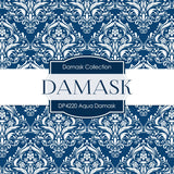 Aqua Damask Digital Paper DP4220A - Digital Paper Shop