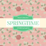 Springtime Digital Paper DP3485 - Digital Paper Shop