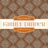 Family Dinner Digital Paper DP6088A - Digital Paper Shop