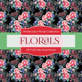 Fairy Rose Florals Digital Paper DP7132 - Digital Paper Shop