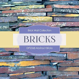 Abstract Bricks Digital Paper DP2268 - Digital Paper Shop