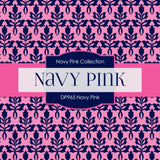 Navy Pink Digital Paper DP965 - Digital Paper Shop - 4