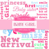 Baby Girl Digital Paper DW016 - Digital Paper Shop