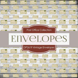 Vintage Envelopes Digital Paper DP2619 - Digital Paper Shop