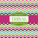 Summer Tribal Digital Paper DP2028 - Digital Paper Shop