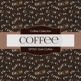 Dark Coffee Digital Paper DP7051 - Digital Paper Shop