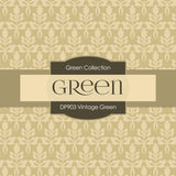 Vintage Green Digital Paper DP903 - Digital Paper Shop - 4