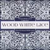 White Wood Lace Digital Paper DP6135A - Digital Paper Shop