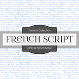 French Script Digital Paper DP6152A - Digital Paper Shop