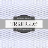 Triangle Outline Digital Paper DP6171A - Digital Paper Shop