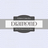 Diamond Outline Digital Paper DP6195B - Digital Paper Shop