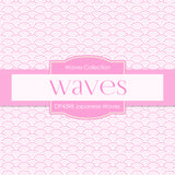 Japanese Waves Digital Paper DP4398 - Digital Paper Shop