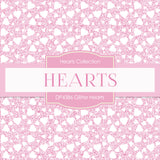 Glitter Hearts Digital Paper DP4386 - Digital Paper Shop