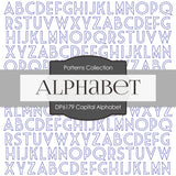 Capital Alphabet Digital Paper DP6179A - Digital Paper Shop