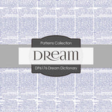 Dream Dictionary Digital Paper DP6176A - Digital Paper Shop