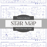 Star Map Large Digital Paper DP6215A - Digital Paper Shop