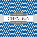 Blue Hues Chevron Digital Paper DP1658 - Digital Paper Shop