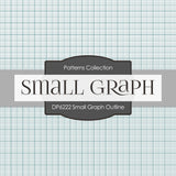 Small Graph Outline Digital Paper DP6222B - Digital Paper Shop