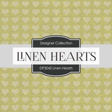 Linen Hearts Digital Paper DP3042A - Digital Paper Shop