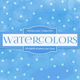 Watercolor Stars Digital Paper DP4389B - Digital Paper Shop