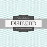 Diamond Outline Digital Paper DP6195B - Digital Paper Shop