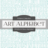 Art Deco Alphabet Digital Paper DP6236A - Digital Paper Shop