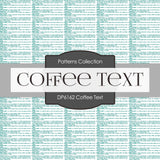 Coffee Text Digital Paper DP6162A - Digital Paper Shop