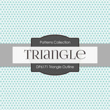 Triangle Outline Digital Paper DP6171A - Digital Paper Shop