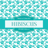 Hibiscus Digital Paper DP4383 - Digital Paper Shop