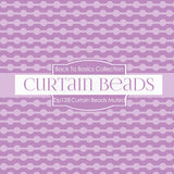 Curtain Beads Muted Digital Paper DP128 - Digital Paper Shop